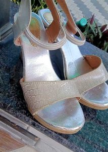 Silver Heeled Sandals
