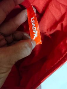 Red Leather Hobo Bag imported quality