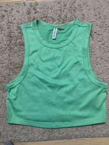 H&M Green Crop Tank Top