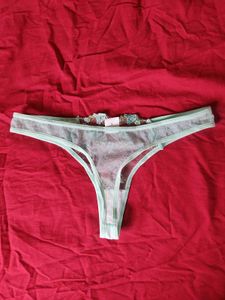Lace Trim Thong Combo 2 Piece