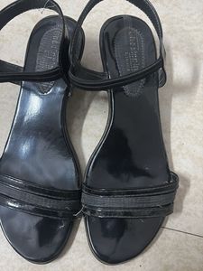 Black Strappy Flats