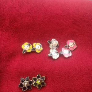 Four Pair Of Stud Earrings