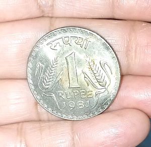 Rs 1 Old Rare Coin Of 1981
