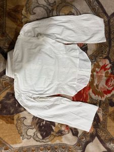 White Button-Up Top