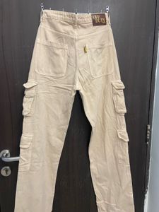 Beige Cargo Pants