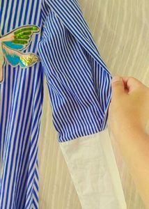 Striped Shirt Dress