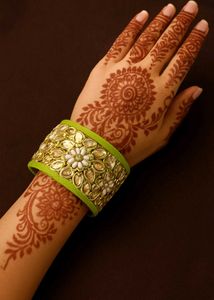Floral Bangle Bracelet