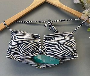 H&M  Zebra Print Bikini Top