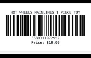 HOT WHEELS ASSORTED ONE PIECE DIECASTCAR IMPORTED