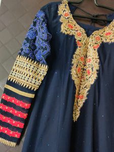 Blue Pink Anarkali