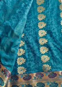Peacock Green Silk Sari – Perfect for Festive & We