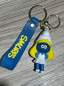 3D Smurfs Key Chain(Miniso)
