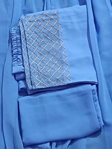 Heavy Embroidered Anarkali Slit Suit