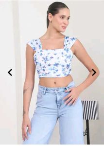 Floral Print Crop Top