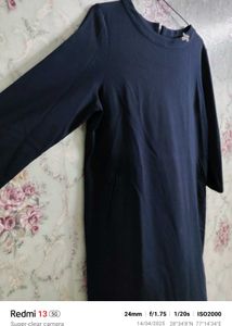 Navy Blue Midi Dress