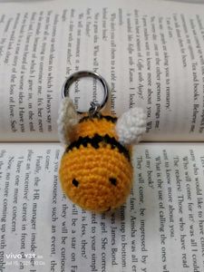 Crochet Bee Keychain