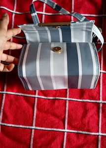 Striped Crossbody Bag
