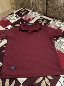 Tommy Hilfiger Maroon Polo Shirt
