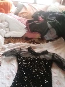 Sparkling Black Sequin Party Dress