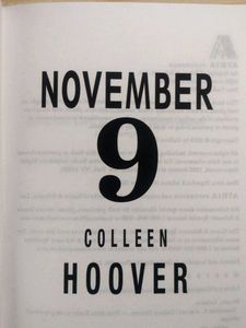 November 9 - Colleen Hoover