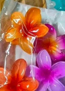 Flower Hair Clips - Set of 4