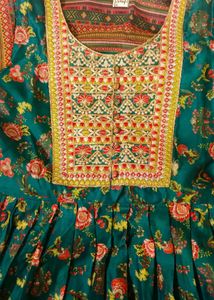Green Long Frock