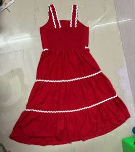 red midi beautiful gown
