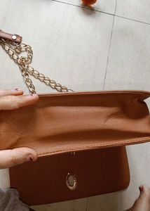 Chanel Inspired Tan Colour Slingbag