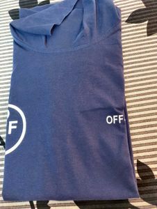 Navy Blue Trendy Backprint Tee