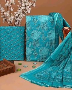 Floral Print Dress Material