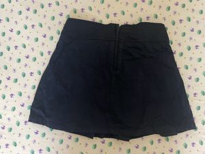 Y2K Navy Blue Mini Skirt with Shorts