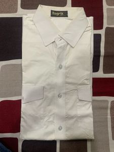 Nagrik Tailor Stitched White Shirt