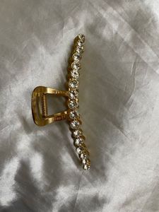 Golden Diamond Metal Hair Clip