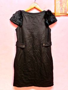 Black Furr Dress For Winter (Women&#39;s)