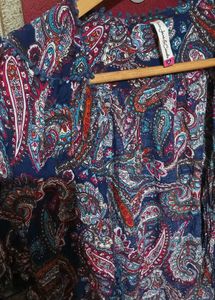 Paisley Print Cardigan