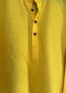 Yellow Cotton Kurta