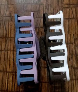 Combo Of 3 New Elegant Large Hair Clips- Dual-Tone