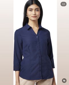 Navy Blue Casual Shirt - 10 Piece Availble In Size
