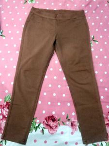 Brown Slim Fit Pants/Jeggings