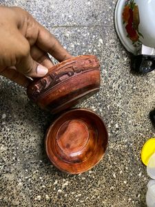 2pice Wooden Bowl