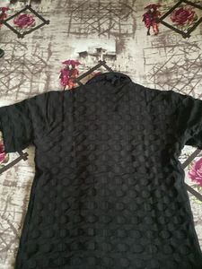 Textured Black Shirt