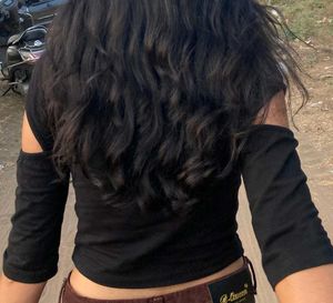 Black Cut Out Top