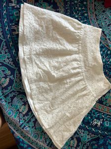 Mesh White Skirt