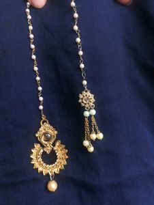 Elegant Maang Tikka Set