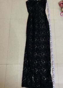 🐈‍⬛Newme Elegant Black Lace Maxi Dress