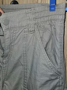 H&amp;M Divided - Grey Canvas Cargo Trousers