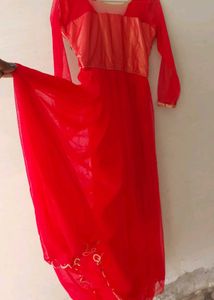 Elegant Red Ethnic Gown