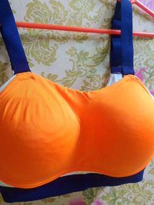 Orange Stylish Sports Bra