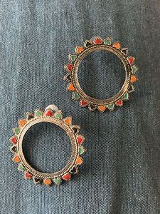 Boho Heart Hoop Earrings