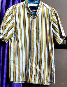 Mustard Yellow Half Sleeve Shirt